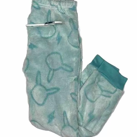 Pokemon Pikachu Plush Pajama 2 PC Set Green Girls - Picture 4 of 4